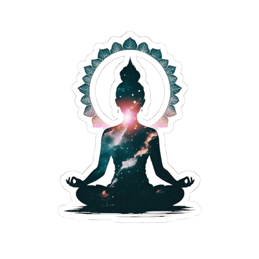 Yoga Meditation Kiss-Cut Stickers
