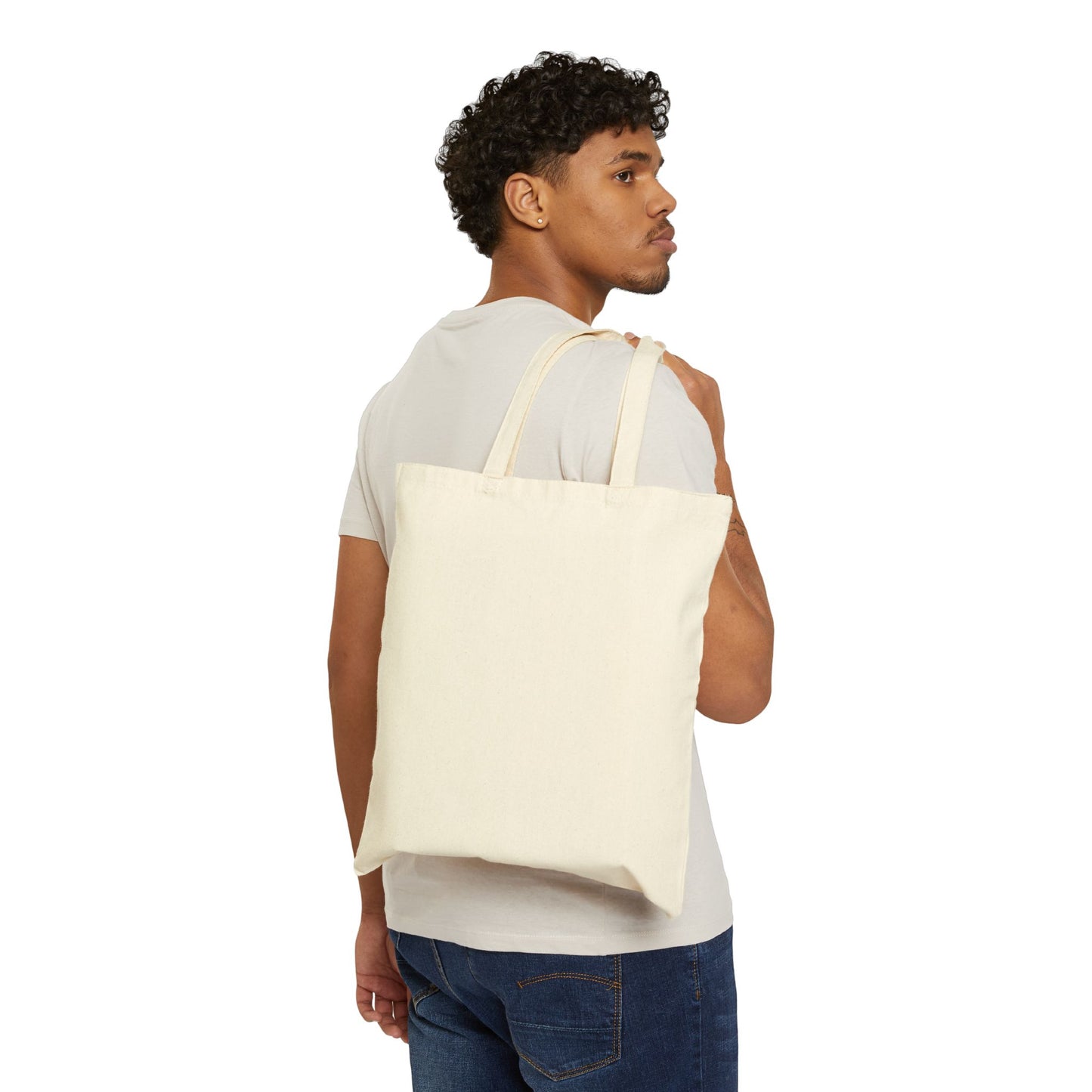 Yoga Mindful Meditation Cotton Canvas Tote Bag