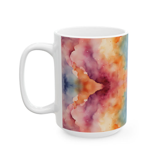 Watercolor Galaxy Ceramic Mug, (11oz, 15oz)