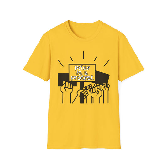 Pride Is A Protest Unisex Softstyle T-Shirt