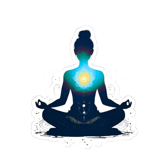 Yoga the Heart of Meditation Kiss-Cut Stickers