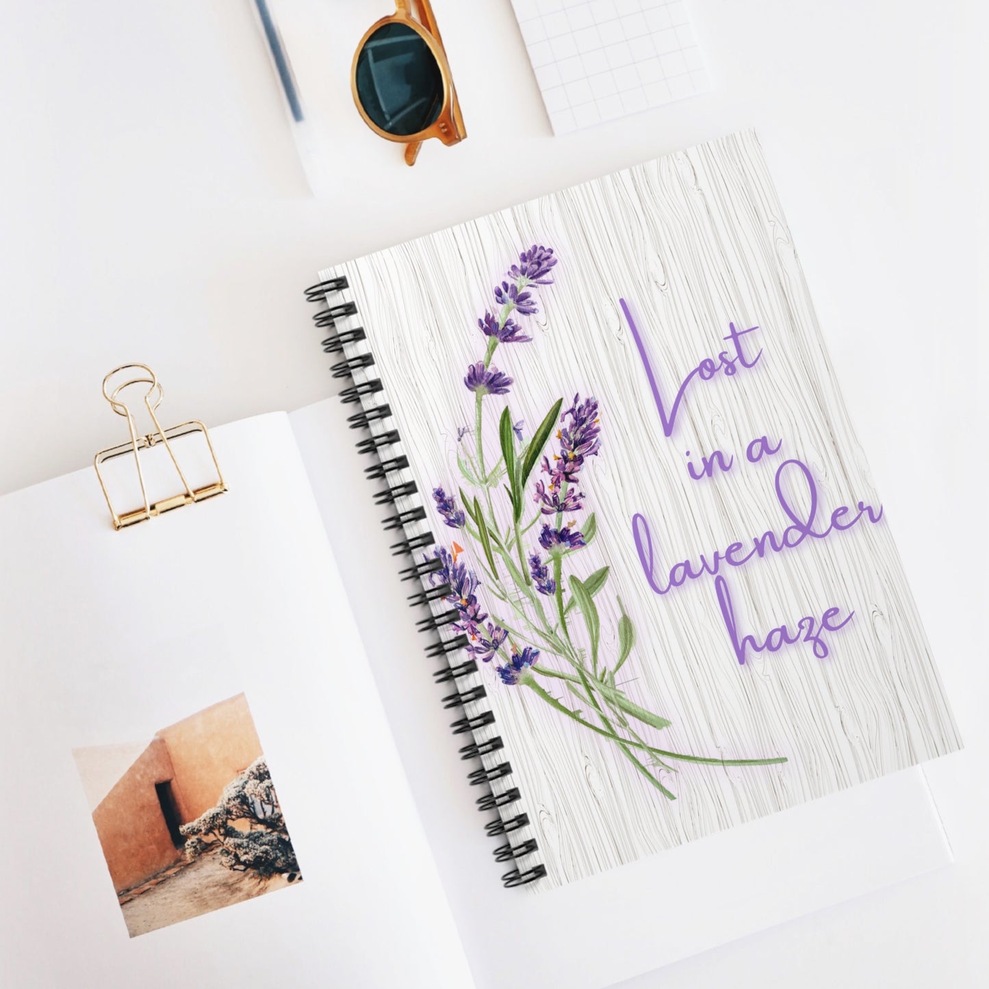 Lost in a Lavender Haze Spiral Notebook - Ruled Line