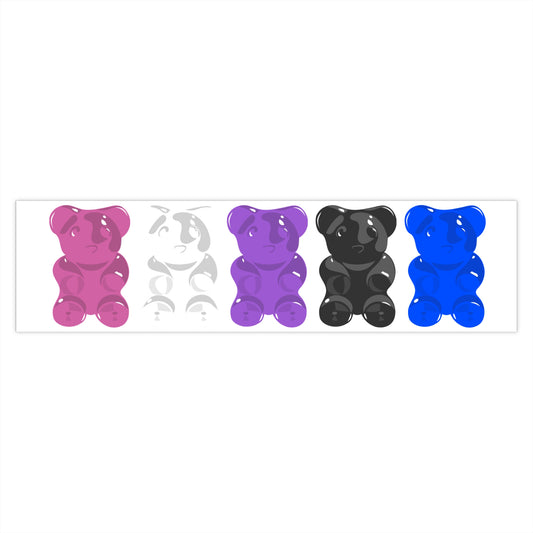 Genderfluid Pride Gummy Bears Bumper Stickers