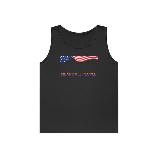 We the People Means All People Unisex Heavy Cotton Tank Top