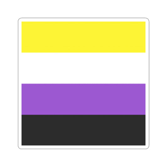 Nonbinary Flag Pride Flag Kiss-Cut Sticker