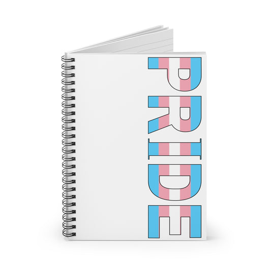 Trans Pride Spiral Notebook - Ruled Line