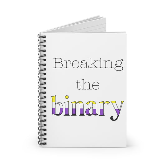 Breaking the Binary Spiral Notebook - Ruled Line