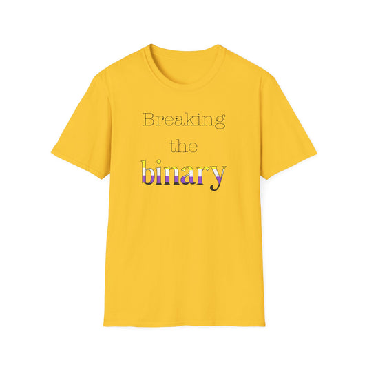 Breaking the Binary Pride Unisex Softstyle T-Shirt