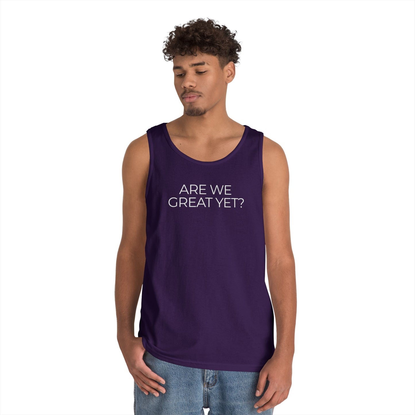 Are We Great Yet Unisex Heavy Cotton Tank Top