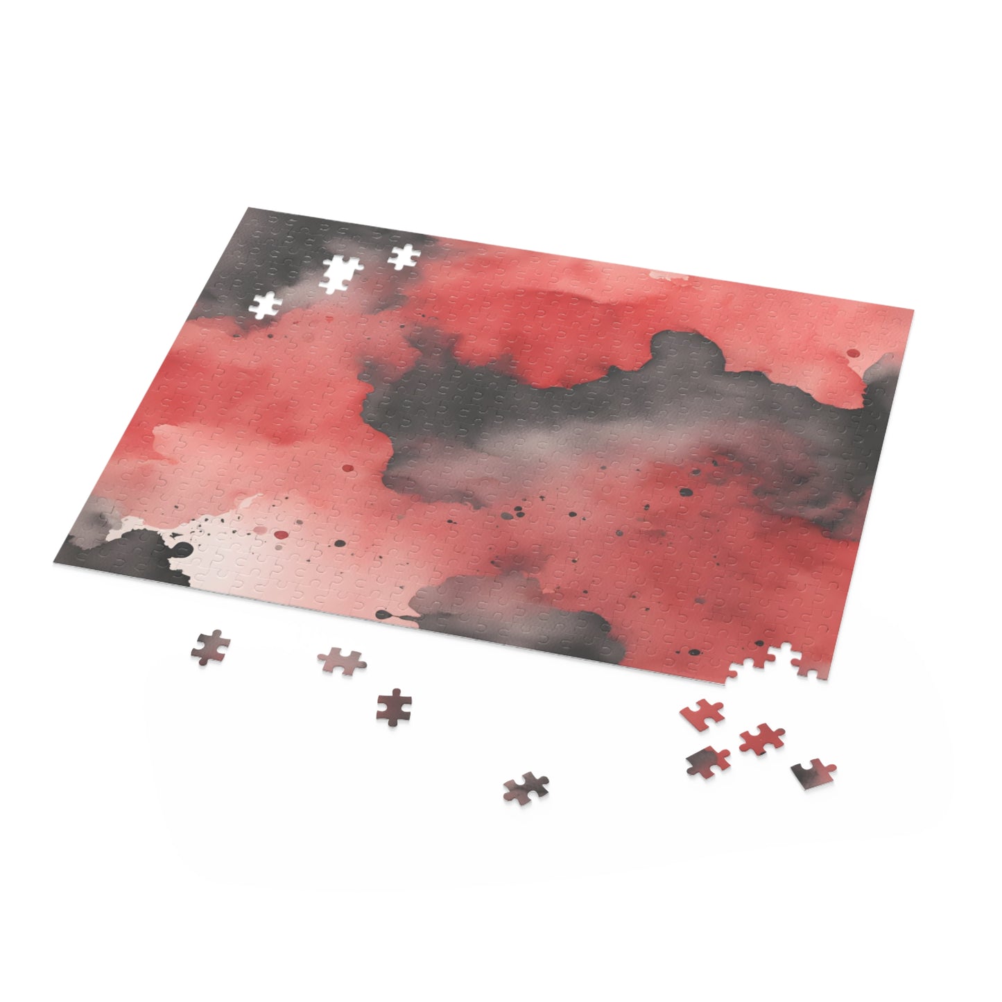 Black and Red Watercolor Puzzle (120, 252, 500-Piece)
