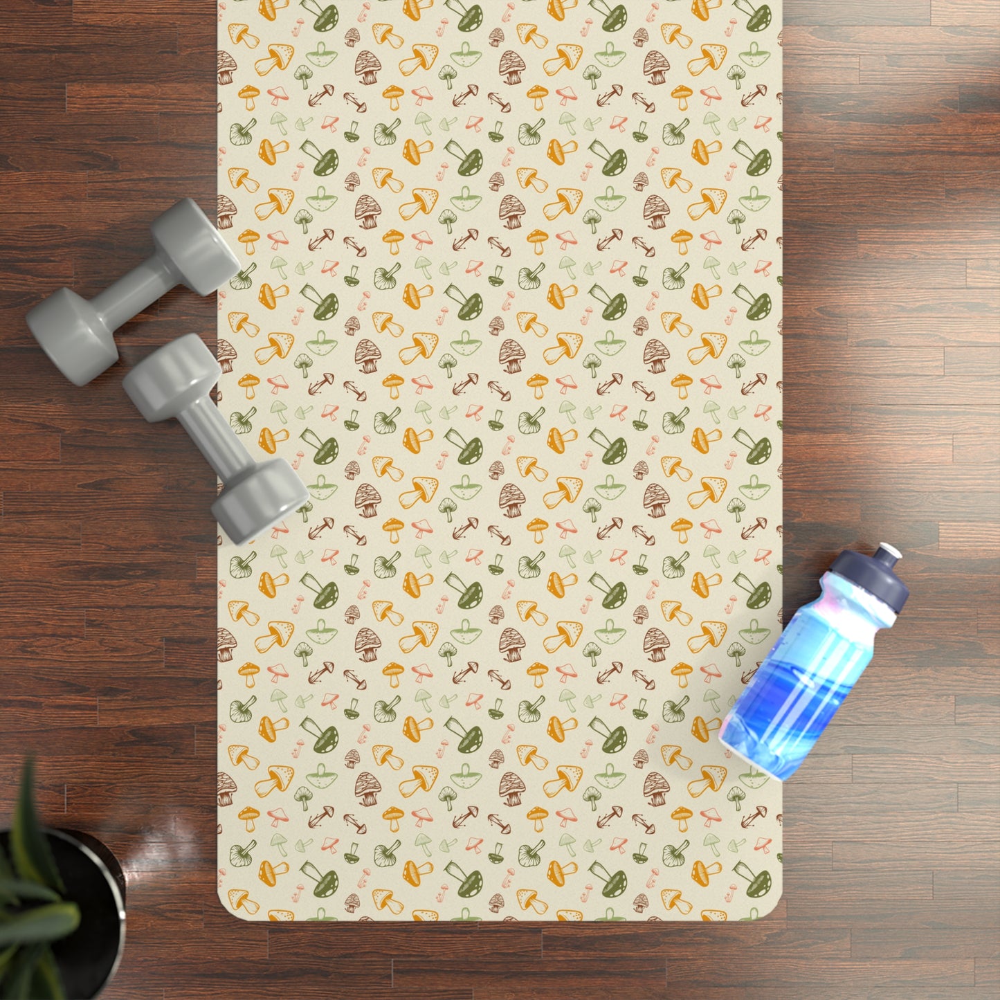 Mushrooms Rubber Yoga Mat