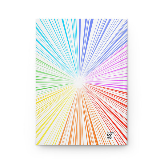 Fractal Rainbow Meditation Hardcover Journal Matte