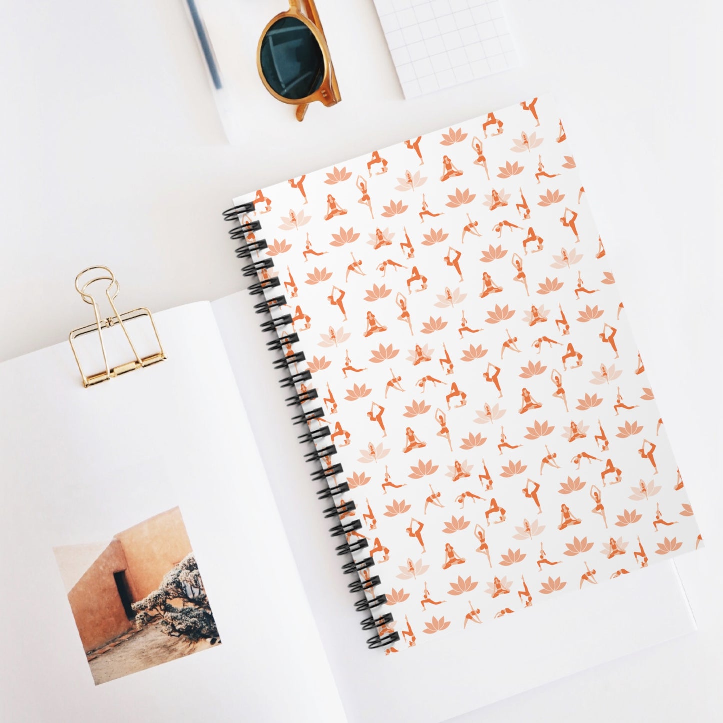 Yoga Spiral Notebook - Ruled Line