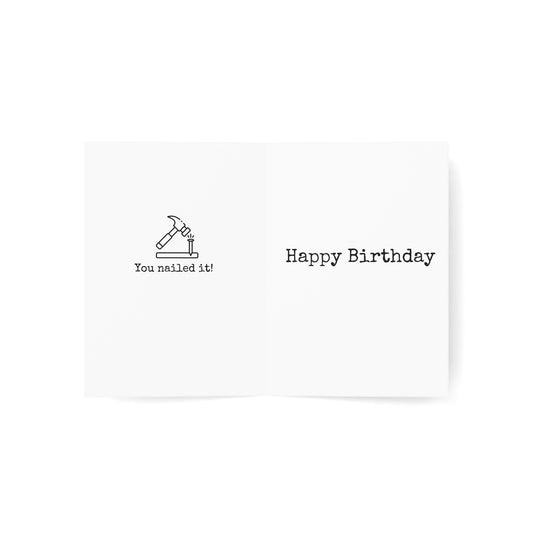 You Nailed It Birthday Card