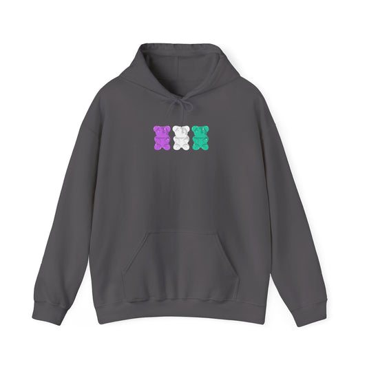 Genderqueer Pride Gummy Bears Unisex Heavy Blend™ Hooded Sweatshirt