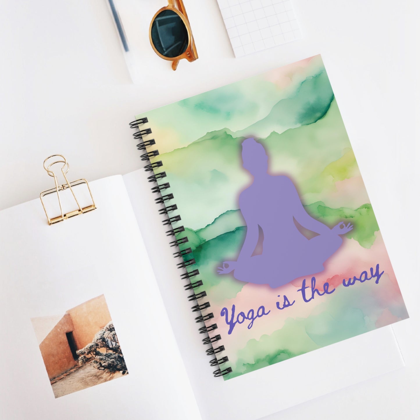 Yoga Is The Way Spiral Notebook - Ruled Line