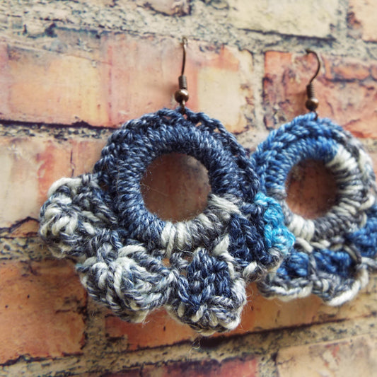 Rainclouds Handmade Crochet Earrings