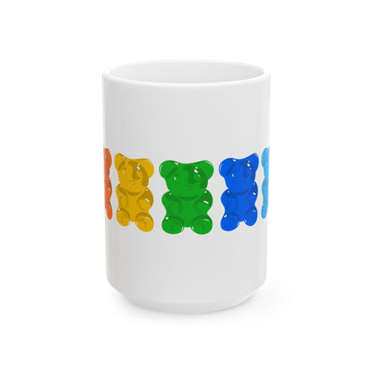 Rainbow Pride Gummy Bears Coffee Mug (11oz/15oz)