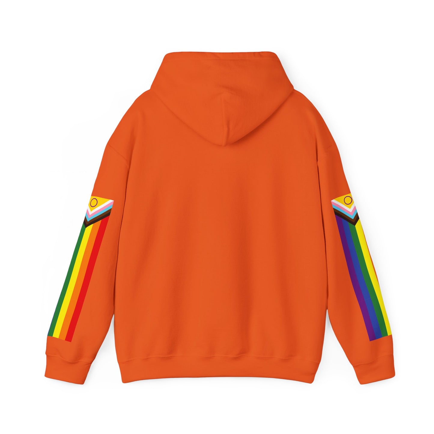 Inclusive Pride Flag Sleaves Unisex Heavy Blend™ Hooded Sweatshirt