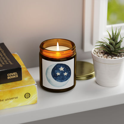 Cosmic Comforts Scented Candles, Coconut Apricot Wax (4oz, 9oz)