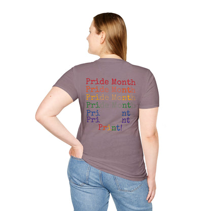 Pride Month PRINT Rainbows Pride Flag Unisex Softstyle T-Shirt