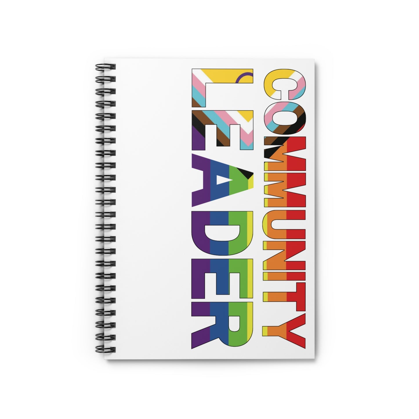 Community Leader Rainbow Spiral Notebook - Ruled Line