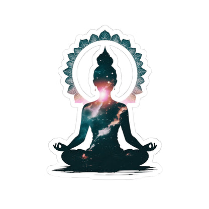 Yoga Meditation Kiss-Cut Stickers