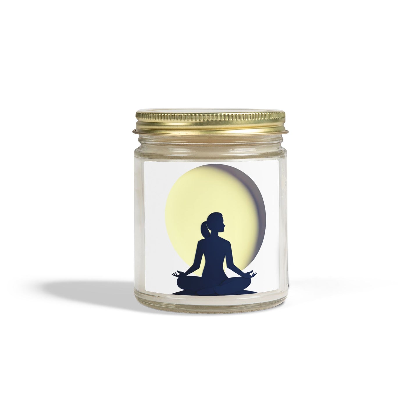 Yoga Moon Meditation Scented Candles, Coconut Apricot Wax (4oz, 9oz)