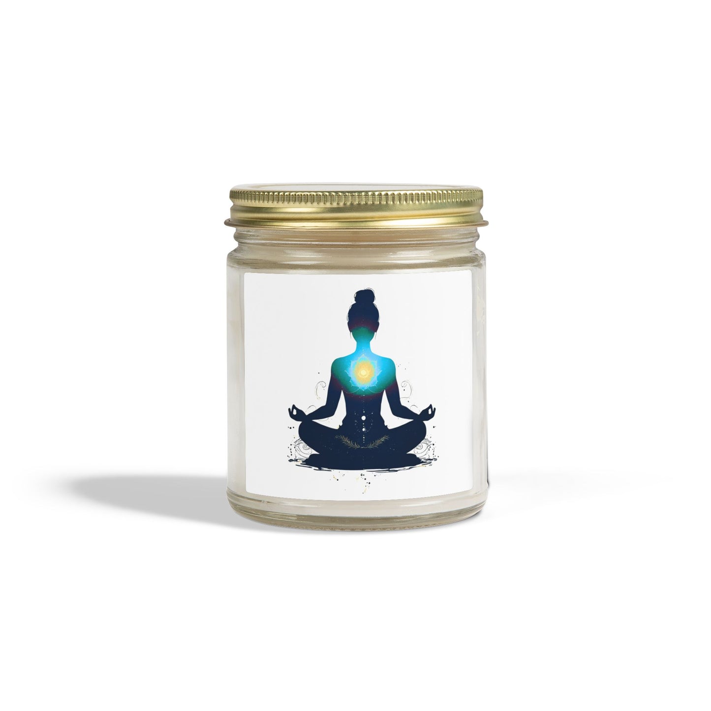 Heart of Yoga Scented Candles, Coconut Apricot Wax (4oz, 9oz)