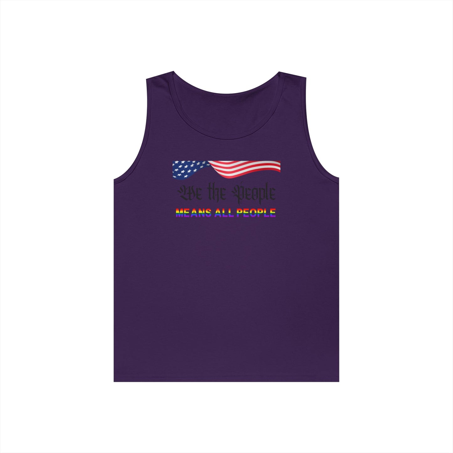 We the People Means All People Unisex Heavy Cotton Tank Top
