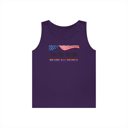 We the People Means All People Unisex Heavy Cotton Tank Top