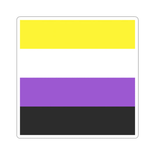 Nonbinary Flag Pride Flag Kiss-Cut Sticker