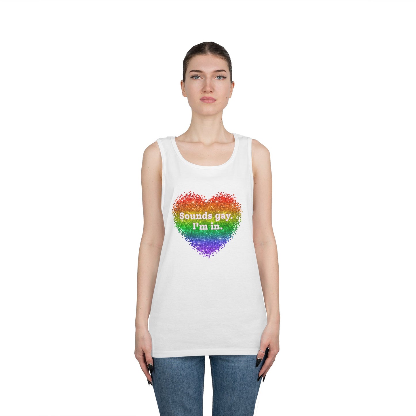 Sounds Gay I'm In Unisex Heavy Cotton Tank Top