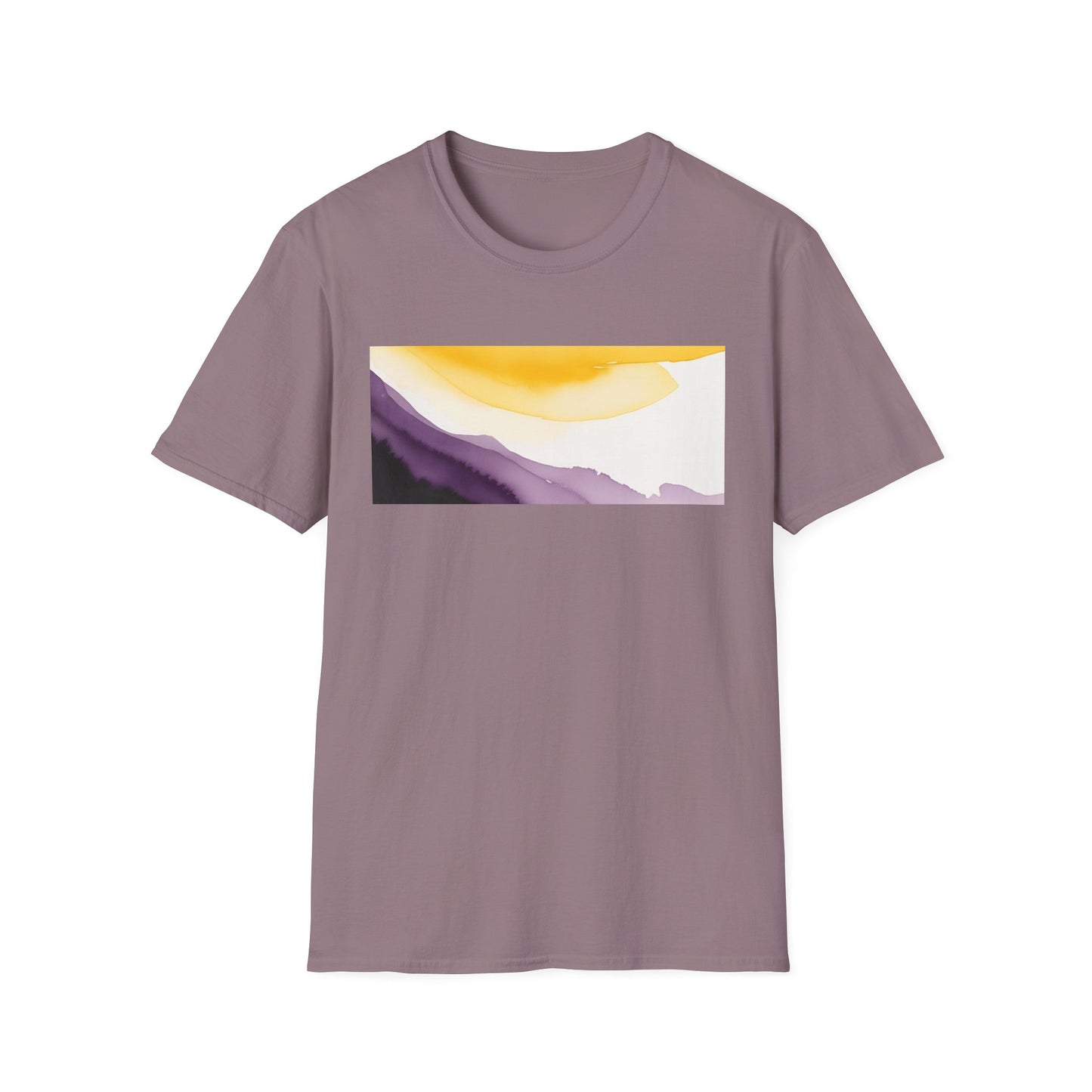 Nonbinary Pride Watercolor Unisex Softstyle T-Shirt