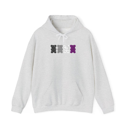 Asexual Pride Gummy Bears Unisex Heavy Blend™ Hooded Sweatshirt