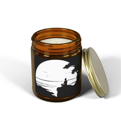 Lakeside Meditation Scented Candles, Coconut Apricot Wax (4oz, 9oz)