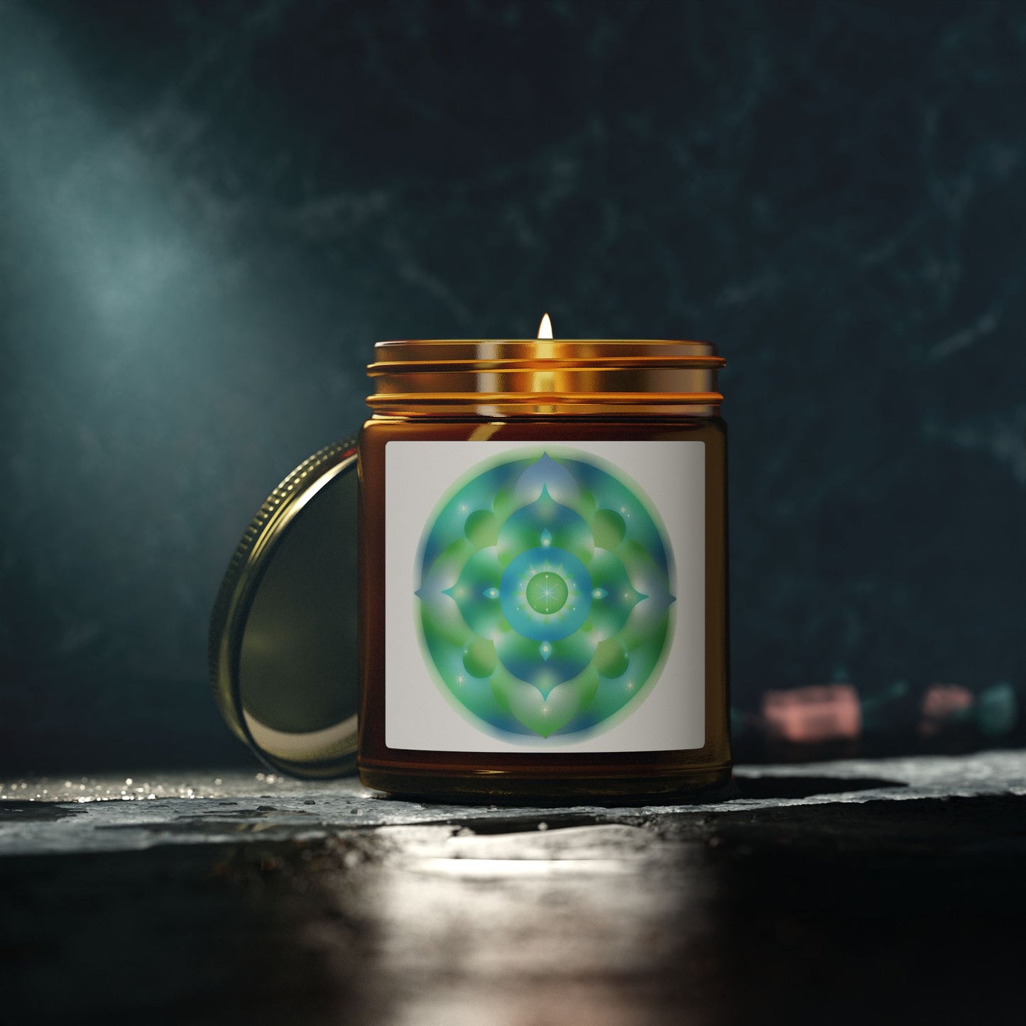 Dreamy Mandala Scented Candles, Coconut Apricot Wax (4oz, 9oz)
