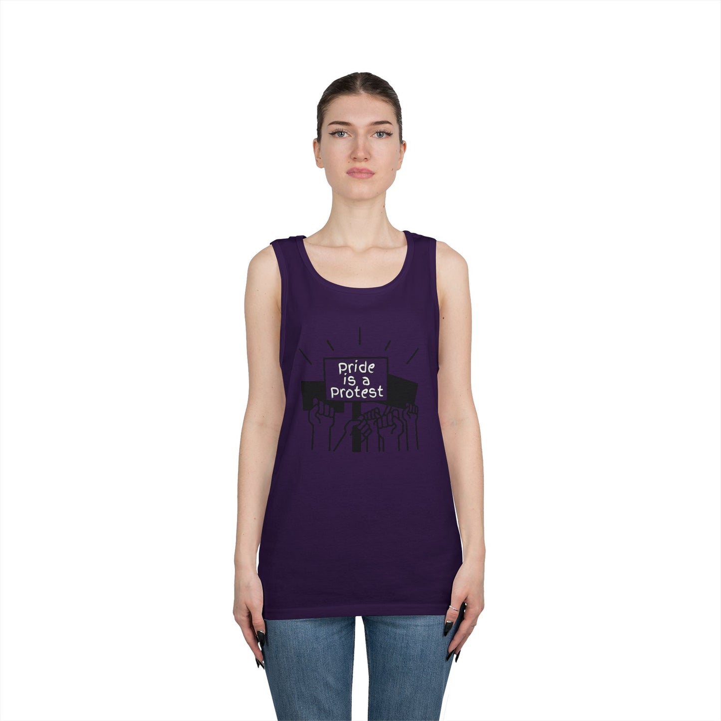 Pride Is A Protest Unisex Heavy Cotton Tank Top