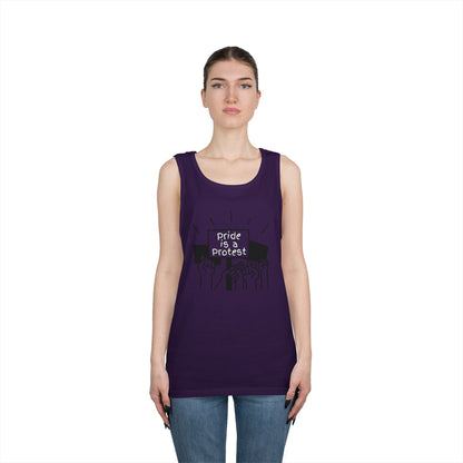 Pride Is A Protest Unisex Heavy Cotton Tank Top