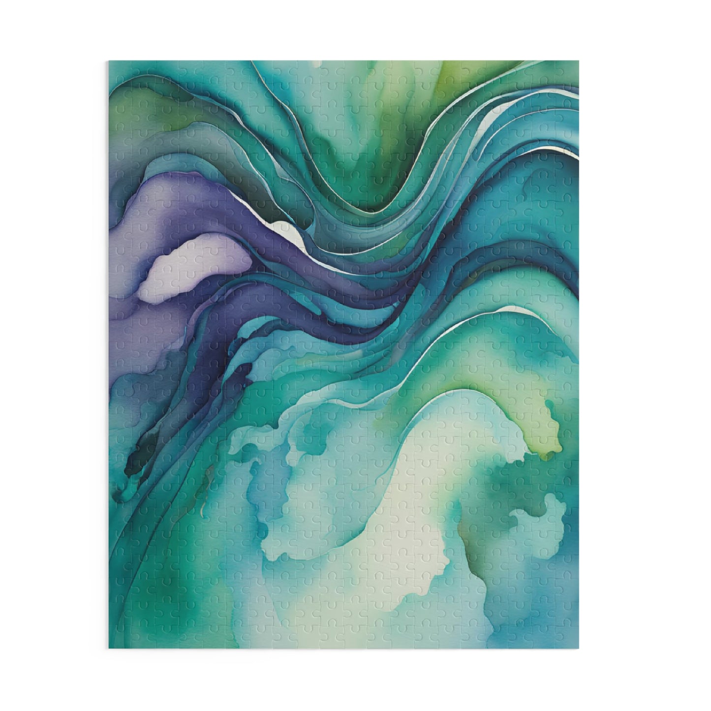 Watercolor Waves Puzzle (120, 252, 500-Piece)
