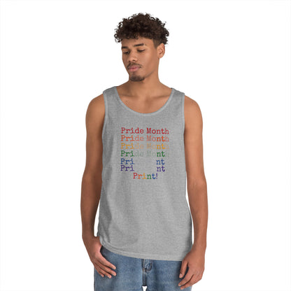 Pride Month PRINT Unisex Heavy Cotton Tank Top