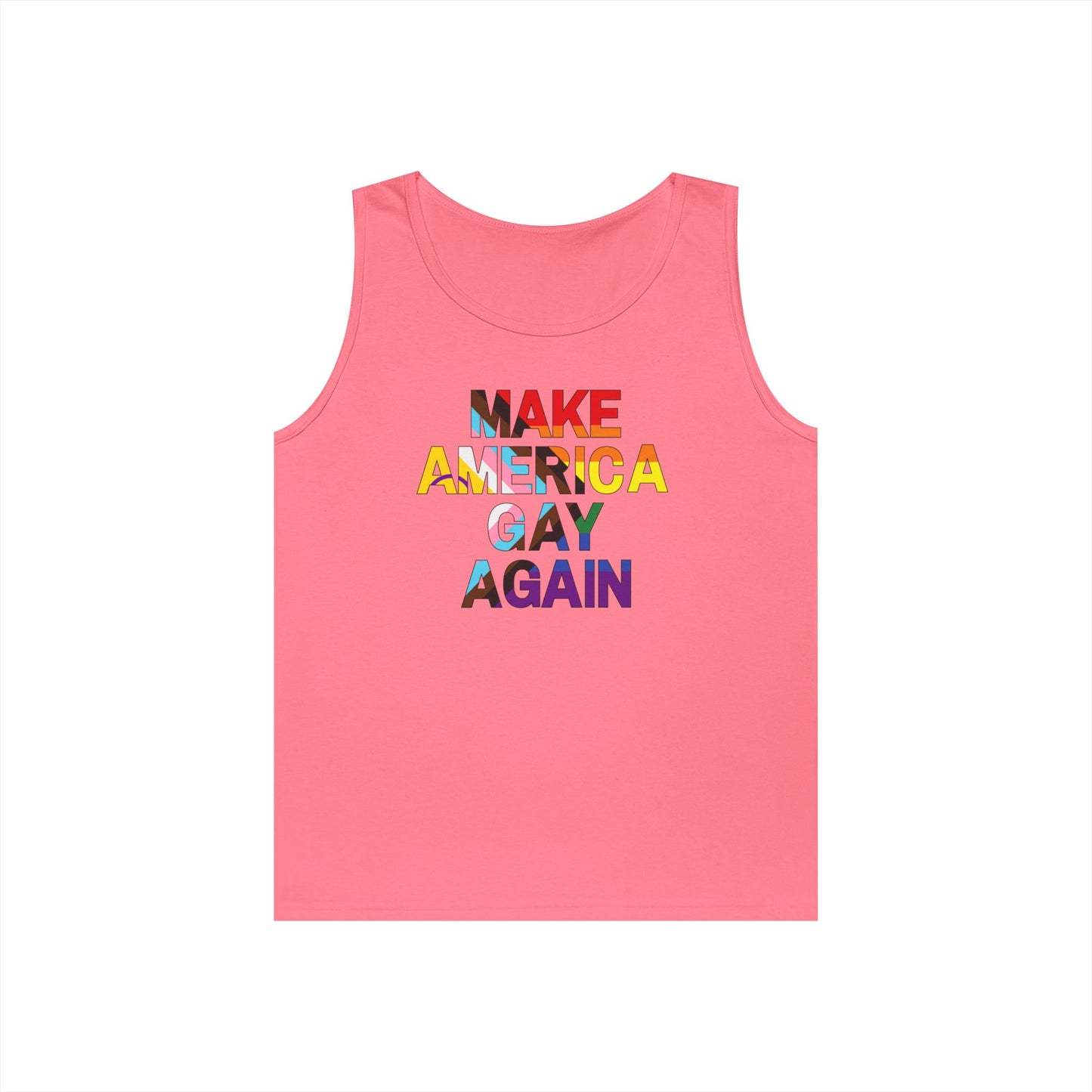MAGA Make America Gay Again Unisex Heavy Cotton Tank Top