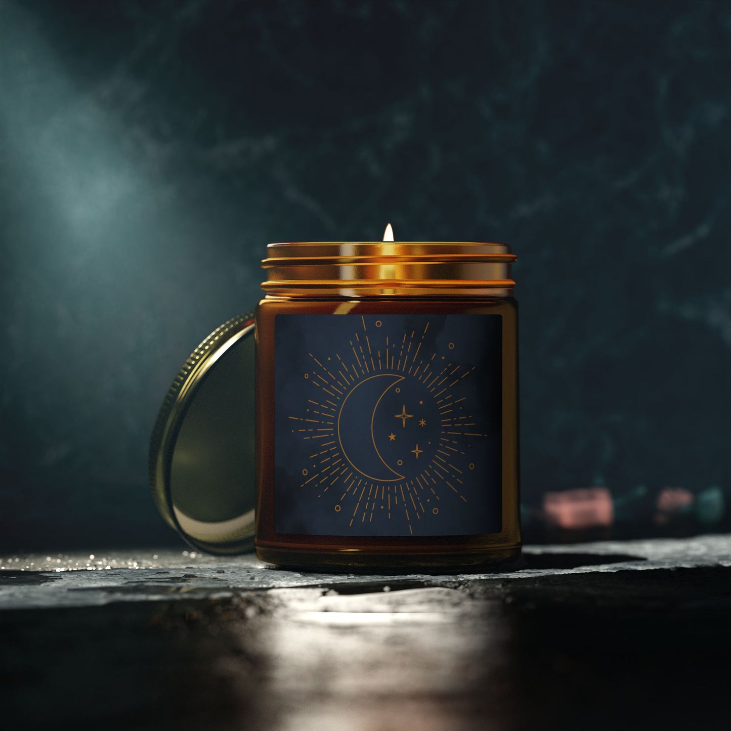 Cosmic Comforts Scented Candles, Coconut Apricot Wax (4oz, 9oz)