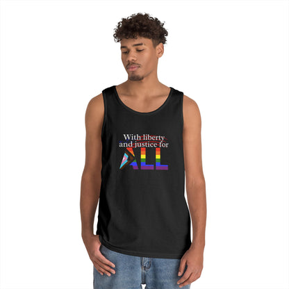 With Liberty and Justice for ALL Unisex Heavy Cotton Tank Top