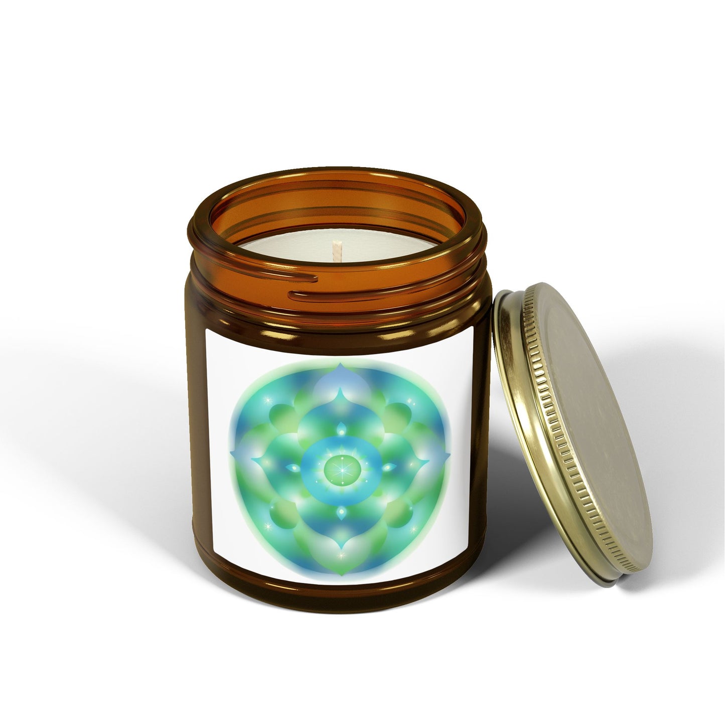 Dreamy Mandala Scented Candles, Coconut Apricot Wax (4oz, 9oz)
