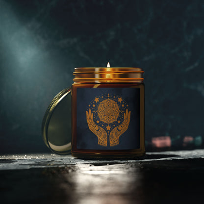 Cosmic Comforts Scented Candles, Coconut Apricot Wax (4oz, 9oz)