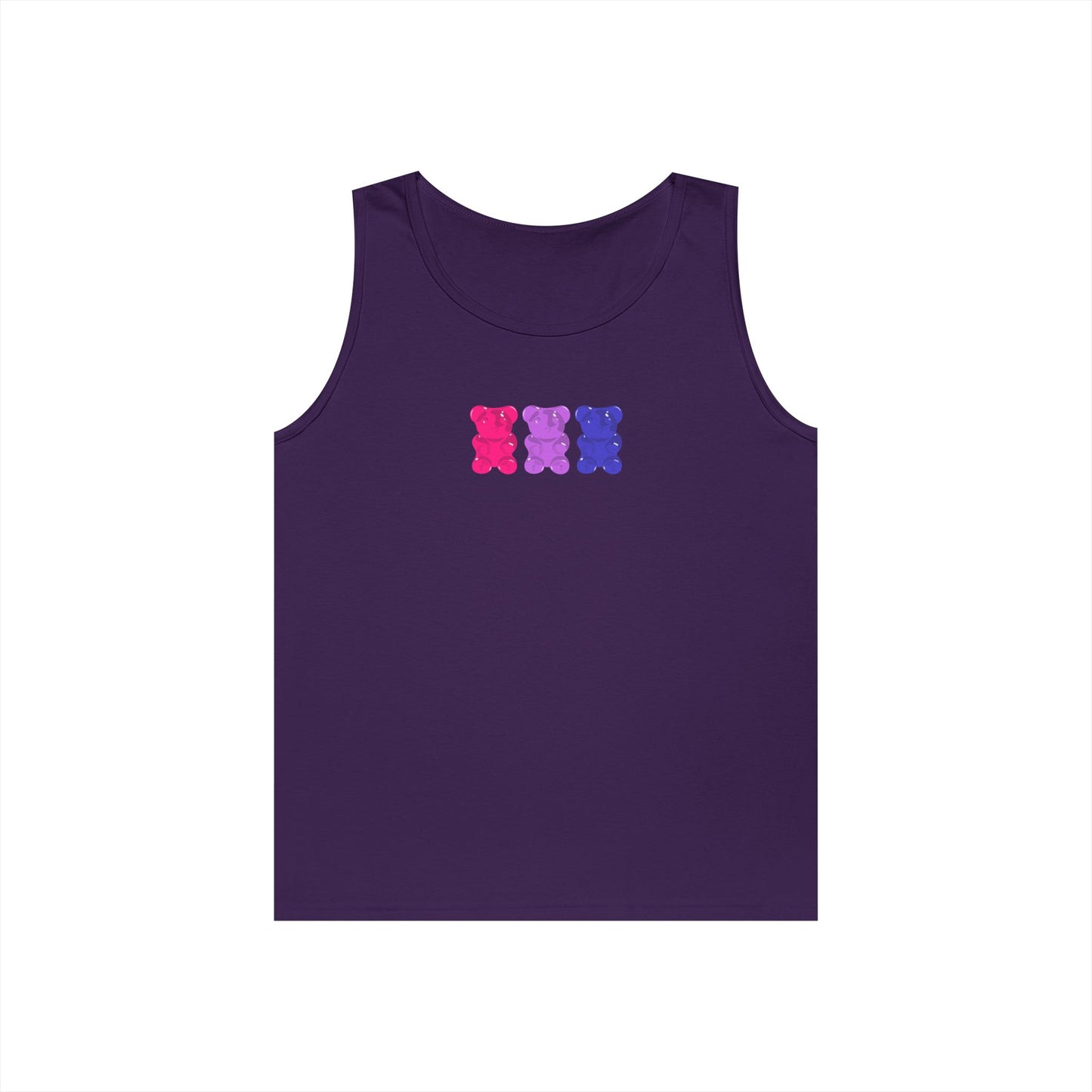 Bisexual Pride Gummy Bears Unisex Heavy Cotton Tank Top