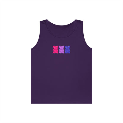 Bisexual Pride Gummy Bears Unisex Heavy Cotton Tank Top