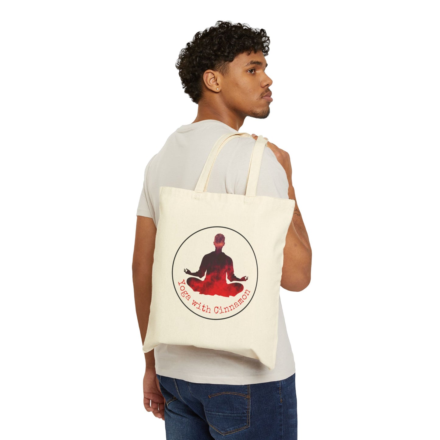 Yoga With Cinnamon Cotton Canvas Tote Bag