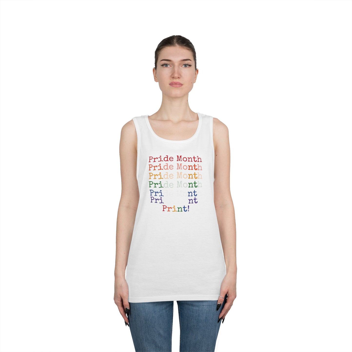 Pride Month PRINT Unisex Heavy Cotton Tank Top